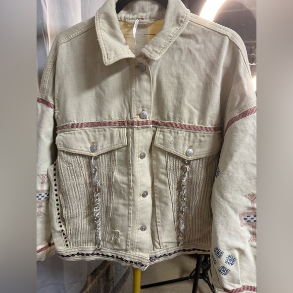 Free People Winter Cactus Embroidered Jacket - Picture 3 of 5